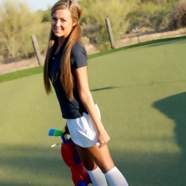 Craving Carmen Golfing Fun